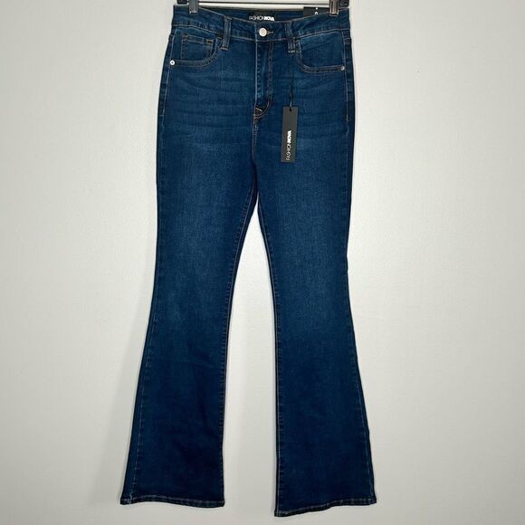 Fashion Nova Affair of The Flare Dark Wash NWT - Picture 6 of 8